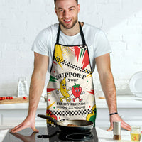Support Your Fruity Friends Love Wins Gay Pride Apron LGBTQ Retro 30s Cartoon Checkered