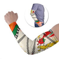 Support Your Fruity Friends Love Wins Gay Pride Arm Sleeves LGBTQ Retro 30s Cartoon Checkered