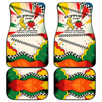 Support Your Fruity Friends Love Wins Gay Pride Car Mats LGBTQ Retro 30s Cartoon Checkered