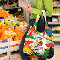 Support Your Fruity Friends Love Wins Gay Pride Grocery Bag LGBTQ Retro 30s Cartoon Checkered