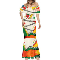 Support Your Fruity Friends Love Wins Gay Pride Mermaid Dress LGBTQ Retro 30s Cartoon Checkered
