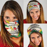 Support Your Fruity Friends Love Wins Gay Pride Neck Gaiter LGBTQ Retro 30s Cartoon Checkered