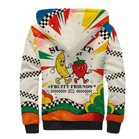 Support Your Fruity Friends Love Wins Gay Pride Sherpa Hoodie LGBTQ Retro 30s Cartoon Checkered