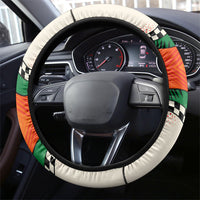 Support Your Fruity Friends Love Wins Gay Pride Steering Wheel Cover LGBTQ Retro 30s Cartoon Checkered