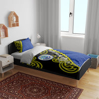 Federated States Of Micronesia FSM Bedding Set Pacific Islander Tribal Swirl Geometric Pattern