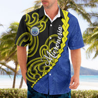 Federated States Of Micronesia FSM Hawaiian Shirt Pacific Islander Tribal Swirl Geometric Pattern