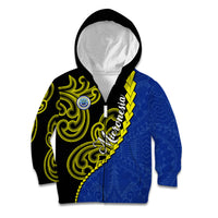 Federated States Of Micronesia FSM Kid Hoodie Pacific Islander Tribal Swirl Geometric Pattern