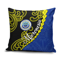 Federated States Of Micronesia FSM Pillow Cover Pacific Islander Tribal Swirl Geometric Pattern