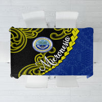 Federated States Of Micronesia FSM Tablecloth Pacific Islander Tribal Swirl Geometric Pattern