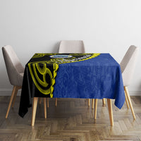 Federated States Of Micronesia FSM Tablecloth Pacific Islander Tribal Swirl Geometric Pattern