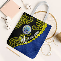Federated States Of Micronesia FSM Tote Bag Pacific Islander Tribal Swirl Geometric Pattern