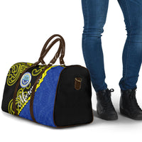 Federated States Of Micronesia FSM Travel Bag Pacific Islander Tribal Swirl Geometric Pattern