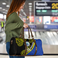Federated States Of Micronesia FSM Travel Bag Pacific Islander Tribal Swirl Geometric Pattern