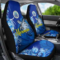 Micronesia Sea Turtle Car Seat Cover Federated States Of Micronesia Tribal Floral Pattern