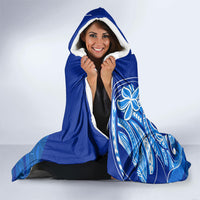 Micronesia Sea Turtle Hooded Blanket Federated States Of Micronesia Tribal Floral Pattern