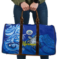 Micronesia Sea Turtle Travel Bag Federated States Of Micronesia Tribal Floral Pattern