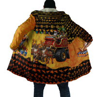 Tropical Christmas In July Santa Claus Cloak Festive Hawaiian With Beach Reindeer Sleigh