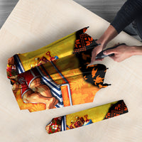 Tropical Christmas In July Santa Claus Umbrella Festive Hawaiian With Beach Reindeer Sleigh