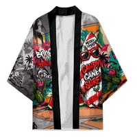 Tropical Christmas In July Candy Cane Surf Kimono Vibrant Street Art Beach Graffiti Graphic