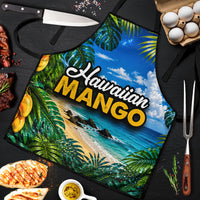 Hawaiian Mango Tropical Beach Apron Scenic Island Nature Exotic Fruit Graphic