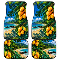 Hawaiian Mango Tropical Beach Car Mats Scenic Island Nature Exotic Fruit Graphic