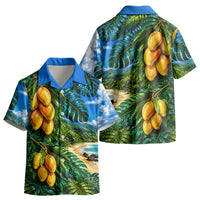 Hawaiian Mango Tropical Beach Kid Hawaiian Shirt Scenic Island Nature Exotic Fruit Graphic
