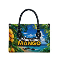 Hawaiian Mango Tropical Beach Leather Bag Scenic Island Nature Exotic Fruit Graphic