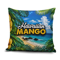 Hawaiian Mango Tropical Beach Pillow Cover Scenic Island Nature Exotic Fruit Graphic