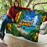 Hawaiian Mango Tropical Beach Quilt Scenic Island Nature Exotic Fruit Graphic