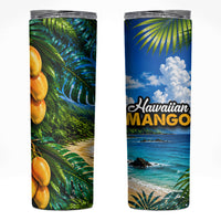 Hawaiian Mango Tropical Beach Skinny Tumbler Scenic Island Nature Exotic Fruit Graphic