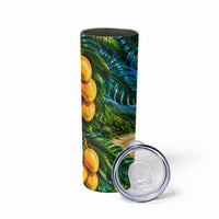 Hawaiian Mango Tropical Beach Skinny Tumbler Scenic Island Nature Exotic Fruit Graphic