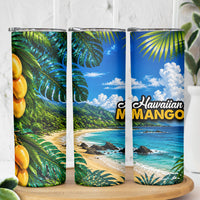 Hawaiian Mango Tropical Beach Skinny Tumbler Scenic Island Nature Exotic Fruit Graphic