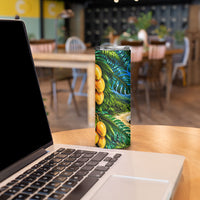 Hawaiian Mango Tropical Beach Skinny Tumbler Scenic Island Nature Exotic Fruit Graphic