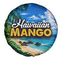 Hawaiian Mango Tropical Beach Spare Tire Cover Scenic Island Nature Exotic Fruit Graphic