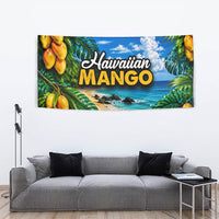 Hawaiian Mango Tropical Beach Tapestry Scenic Island Nature Exotic Fruit Graphic