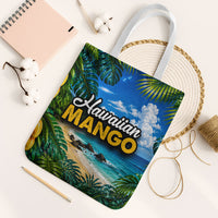 Hawaiian Mango Tropical Beach Tote Bag Scenic Island Nature Exotic Fruit Graphic