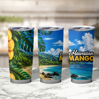 Hawaiian Mango Tropical Beach Tumbler Cup Scenic Island Nature Exotic Fruit Graphic