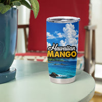 Hawaiian Mango Tropical Beach Tumbler Cup Scenic Island Nature Exotic Fruit Graphic