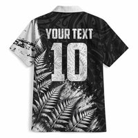 Personalized New Zealand Kiwi Bird Hawaiian Shirt Grunge Maori Tribal Pattern Silver Fern TS04 - Polynesian Pride