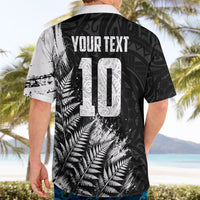 Personalized New Zealand Kiwi Bird Hawaiian Shirt Grunge Maori Tribal Pattern Silver Fern TS04 - Polynesian Pride