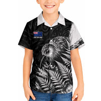 Personalized New Zealand Kiwi Bird Hawaiian Shirt Grunge Maori Tribal Pattern Silver Fern TS04 - Polynesian Pride