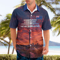 New Zealand Aotearoa Kiwi UFO Hawaiian Shirt Sci-Fi Galaxy Sunset Sky Tower And Mountain TS04 - Polynesian Pride
