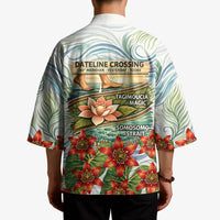 Fiji Taveuni Island Dateline Crossing Kimono Tropical Cultural Landscape With Tagimoucia Floral Pattern