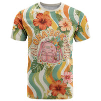 Hawaii Aloha Academy Back To School T Shirt Sea Turtle Tropical Hibiscus Flowers Retro Psychedelic