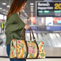 Hawaii Aloha Academy Back To School Travel Bag Sea Turtle Tropical Hibiscus Flowers Retro Psychedelic