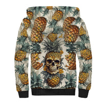 Pineapple Skull Sherpa Hoodie Summer Paradise TS04 Unisex Multicolor - Polynesian Pride