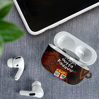 Straight Outta Kadavu Fiji AirPods Case Tribal Polynesian Tattoo Coat Of Arms Flag