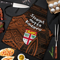 Straight Outta Kadavu Fiji Apron Tribal Polynesian Tattoo Coat Of Arms Flag