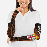 Straight Outta Kadavu Fiji Arm Sleeves Tribal Polynesian Tattoo Coat Of Arms Flag