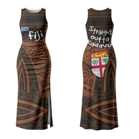 Straight Outta Kadavu Fiji Family Matching Tank Maxi Dress and Hawaiian Shirt Tribal Polynesian Tattoo Coat Of Arms Flag